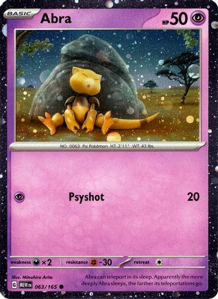 Abra (Cosmos Holo) 063/165 - Holofoil - Promo