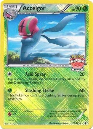 Accelgor - 12/101 (Championship Series)/101 - Reverse Holofoil - Promo