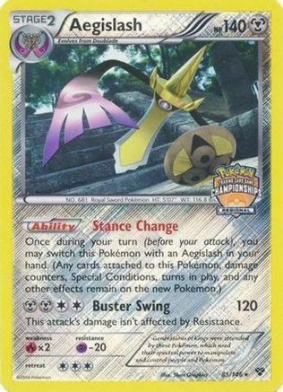 Aegislash (Regional Championships) 085/146 - Reverse Holofoil - Promo