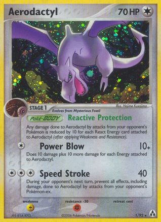 Aerodactyl - Reverse Holofoil - Holo Rare