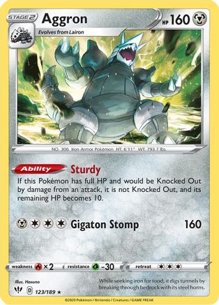 Aggron 123 - Holofoil - Holo Rare