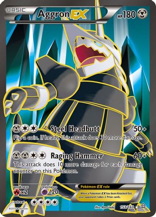 Aggron EX (153 Full Art) - Holofoil - Ultra Rare