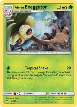 Alolan Exeggutor - 2/131 (SM Forbidden Light)/131 - Holofoil - Rare