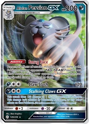 Alolan Persian GX 129 - Holofoil - Ultra Rare