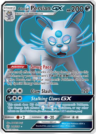 Alolan Persian GX (Full Art) 219 - Holofoil - Ultra Rare