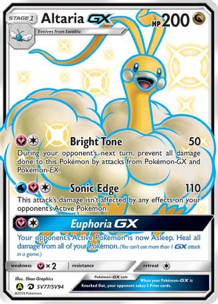Altaria GX SV77/SV94 - Holofoil - Shiny Holo Rare