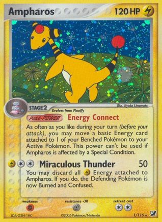 Ampharos - Reverse Holofoil - Holo Rare