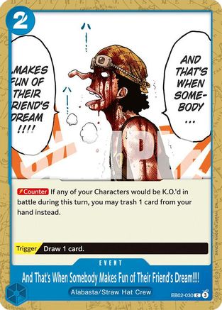 And That's When Somebody Makes Fun of Their Friend's Dream!!!! (EB02-030) - Common