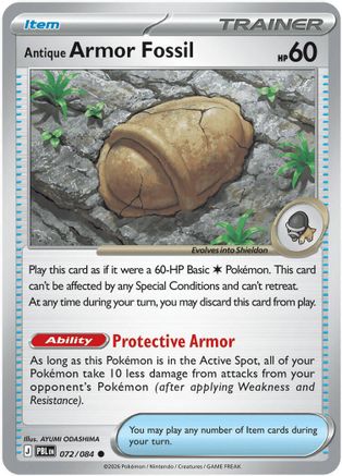 Antique Armor Fossil 072  - Common