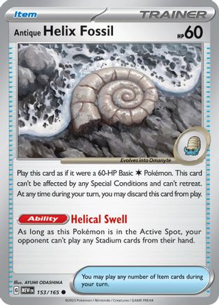 Antique Helix Fossil 153 - Common