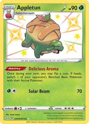 Appletun SV014 - Holofoil - Shiny Holo Rare