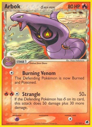 Arbok (Delta Species) 013/101 - Reverse Holofoil - Rare