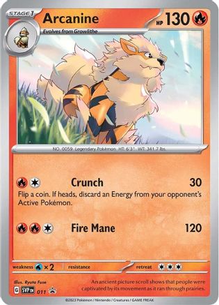 Arcanine 011 - Holofoil - Promo