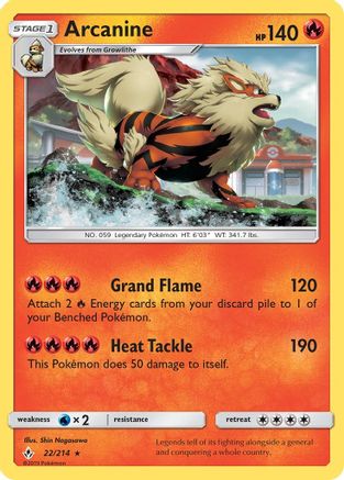 Arcanine 022 - Holofoil - Holo Rare
