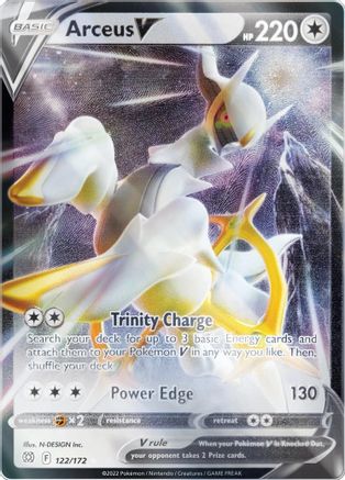 Arceus V (Metal Card) 122/172 - Holofoil - Promo