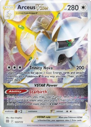 Arceus VSTAR (Metal Card) 123/172 - Holofoil - Promo