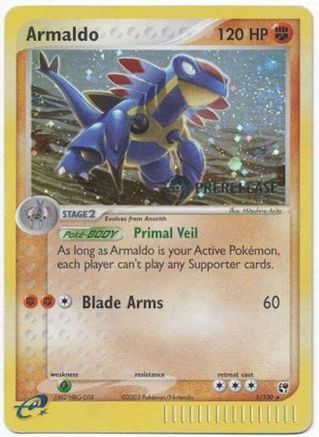 Armaldo (Prerelease) 001/100 - Holofoil - Promo