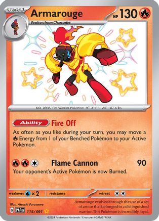 Armarouge 115/091 - Holofoil - Shiny Rare