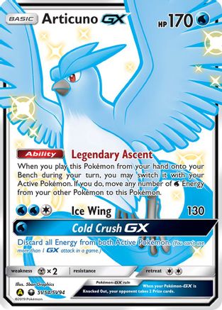 Articuno GX SV54 - Holofoil - Shiny Holo Rare