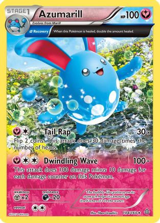Azumarill (Alpha) 104 - Holofoil - Holo Rare