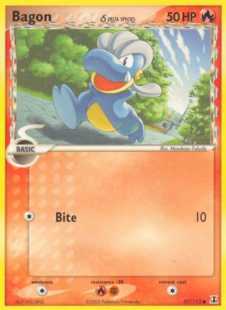 Bagon (Delta Species) 057/113 - Reverse Holofoil - Common