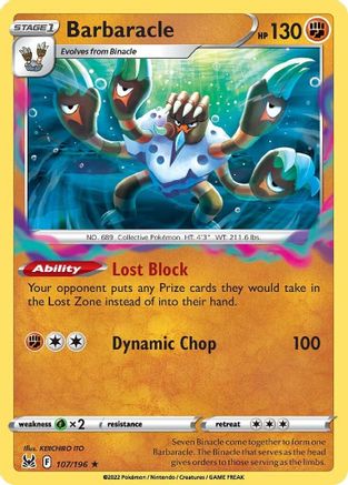 Barbaracle 107 - Holofoil - Holo Rare