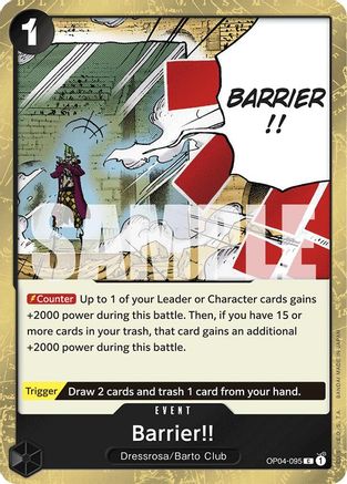 Barrier!! (Jolly Roger Foil) (OP04-095) - Common