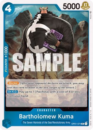 Bartholomew Kuma (OP01-074) - Rare