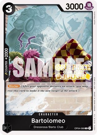 Bartolomeo (Judge Pack Vol. 3) (OP04-089) - Rare