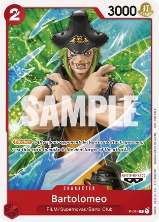 Bartolomeo (One Piece Film Red) (P-018) - Promo
