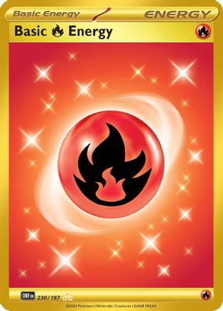 Basic Fire Energy 230/197 - Holofoil - Hyper Rare