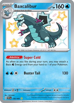 Baxcalibur 130 - Holofoil - Shiny Rare