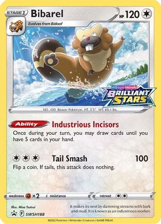 Bibarel SWSH188 - Holofoil - Promo
