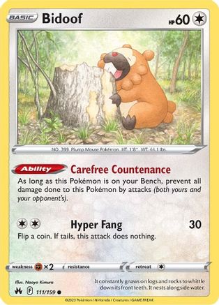 Bidoof 111 - Common