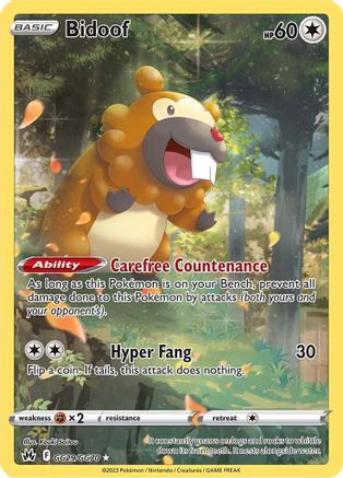 Bidoof GG29 - Holofoil - Ultra Rare