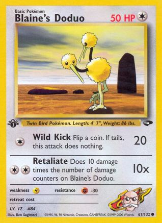 Blaine's Doduo 061 - 1st Edition - Common