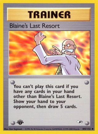 Blaine's Last Resort 105 - 1st Edition - Uncommon