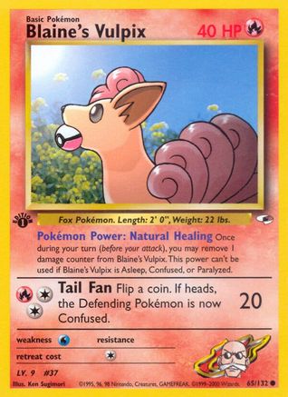 Blaine's Vulpix 065 - 1st Edition - Common