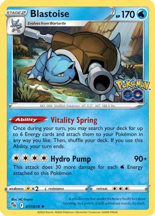 Blastoise 017 - Holofoil - Holo Rare