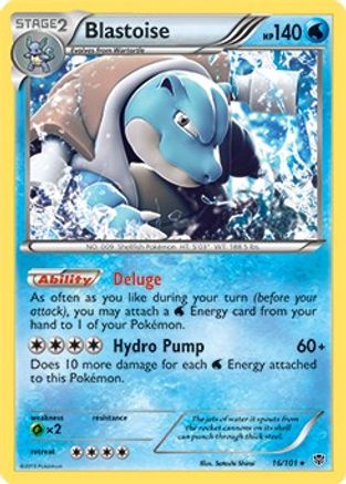 Blastoise - 16/101 (BW Plasma Blast)/101 - Rare