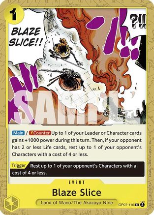 Blaze Slice (Reprint) (OP07-116) - Rare