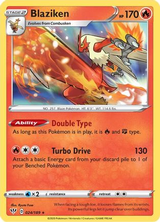 Blaziken 024 - Holofoil - Holo Rare