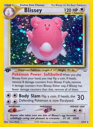 Blissey/64 - 1st Edition Holofoil - Holo Rare