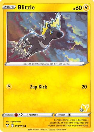 Blitzle - 053/185 (#30 Pikachu Stamped)/185 - Promo