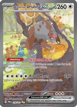 Bloodmoon Ursaluna ex 216/167 - Holofoil - Special Illustration Rare