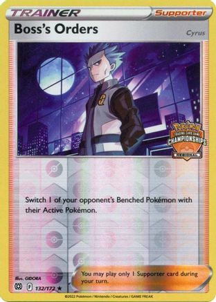 Boss's Orders - 132/172 (Regional Championships)/172 - Reverse Holofoil - Promo