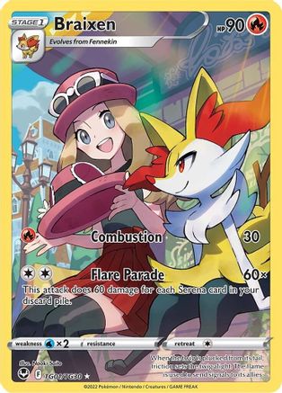 Braixen TG01 - Holofoil - Ultra Rare
