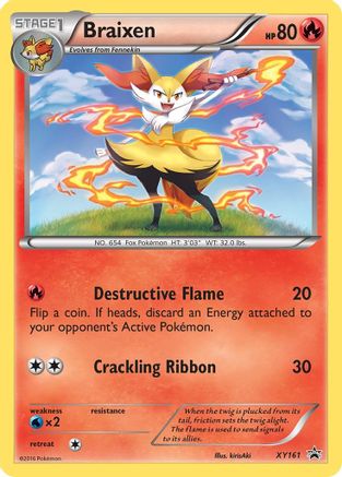 Braixen XY161 - Holofoil - Promo