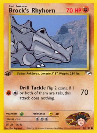 Brock's Rhyhorn (70) (70) 070 - 1st Edition - Common