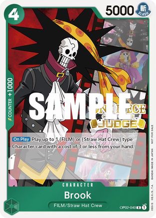 Brook (Judge Pack Vol. 2) (OP02-040) - Promo
